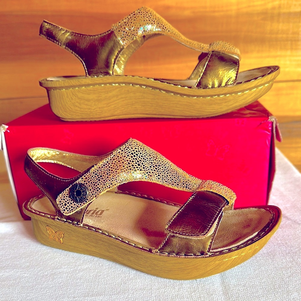 Alegria Gold Kendra Sandals